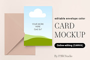 Card Mockup 5x7 Online Edit 8e Canva, a Product Mockup by PawMockups 2 (Thumbnail 1 of 11)