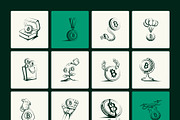 Bitcoin Trading Doodle Art Set, an Outline Icon by Vectors Market (Thumbnail 8 of 10)