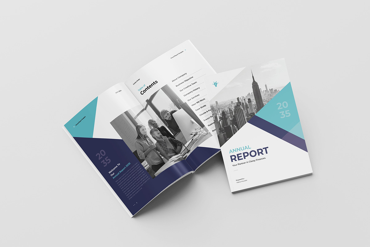 Annual Report Template, a Brochure Template by Spark_Creative (Photo 4 of 16)