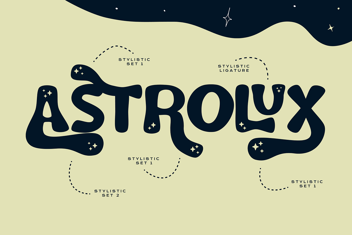 Lunar Echo - Cosmic Vibes Font, a Font by Helotype (Photo 3 of 9)
