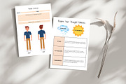 CBT Anxiety Workbook & Journal, a Print Template by Designmela01 (Thumbnail 8 of 8)