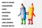 Whimsical Back To School PNG, a Transportation Illustration by SinaCreation (Thumbnail 3 of 9)