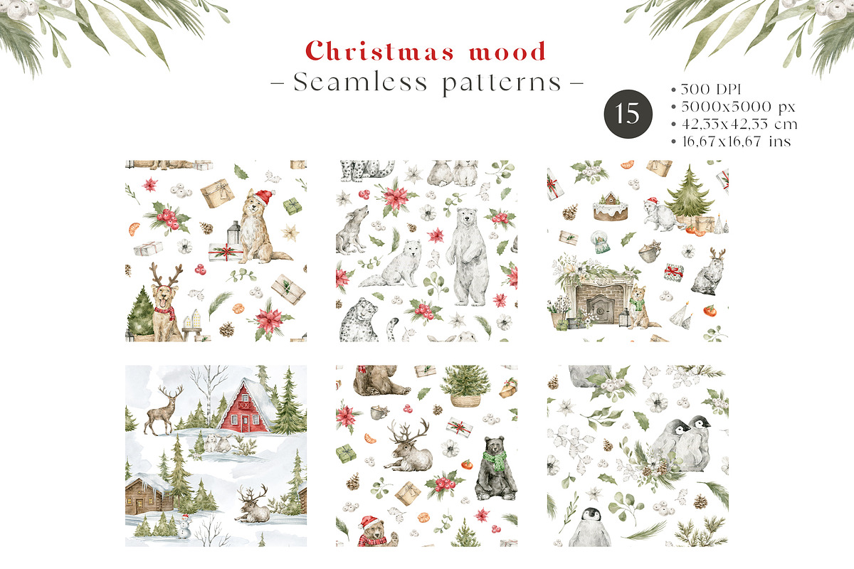 Christmas Mood. Winter animals, an Animal Illustration by Kreker Kate (Photo 5 of 12)