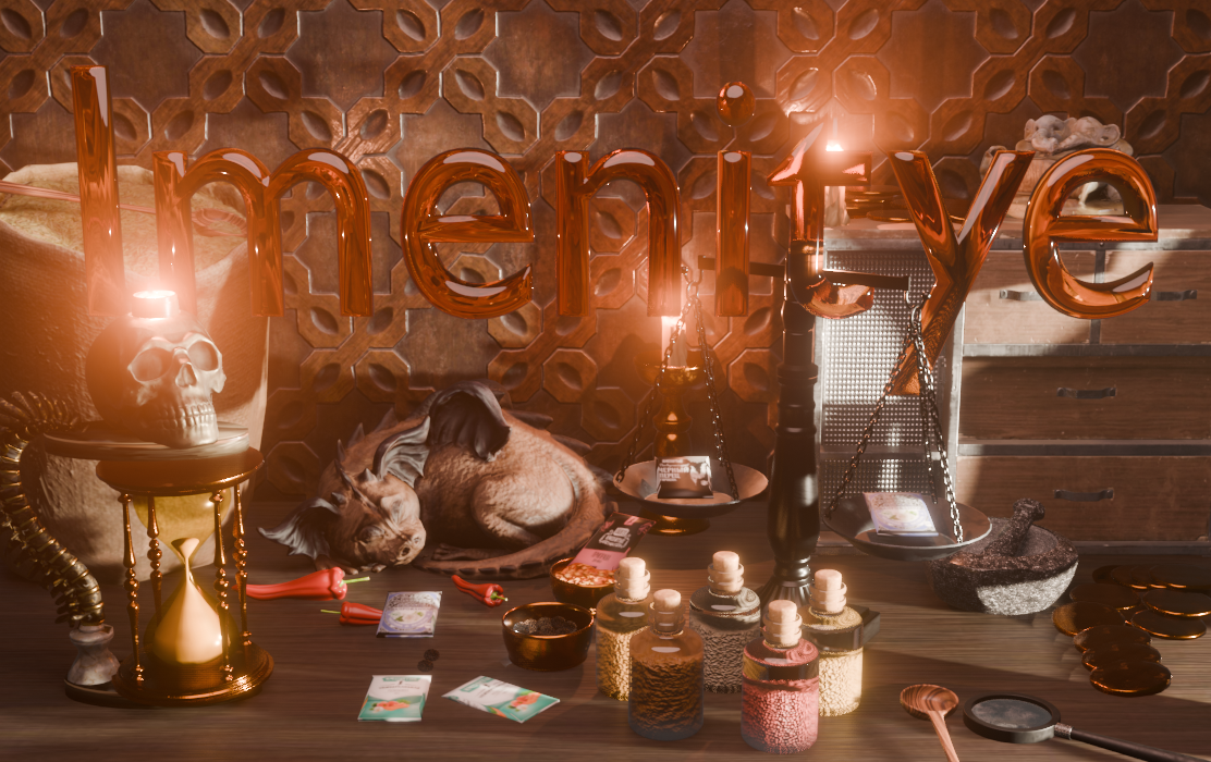 3D Medieval Spice Merchant by Helench1  Creative Market