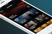 Movie App template, an UI Kit Template by Made by Rheon (Thumbnail 3 of 5)
