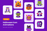 35 Animated Halloween Flat Icons, an Emoji Icon by Prosymbols (Thumbnail 1 of 4)