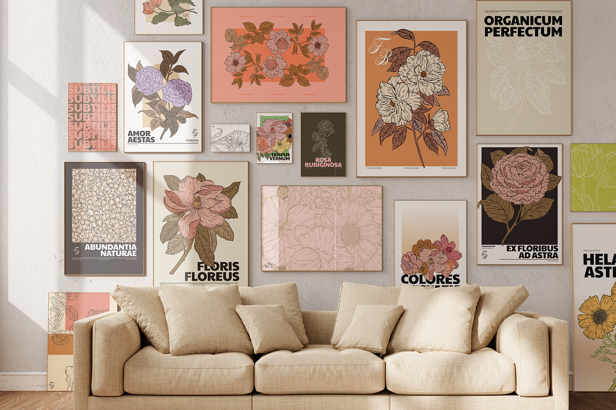 FLORA BOTANICA Vector Illustrations, an Object Graphic by angelainthefields (Photo 10 of 13)