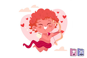 Valentine’s Cupid Illustration, a Person Illustration by MISS CHATZ
