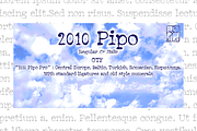 2010 Pipo Pro Set, a Serif Font by GLC Foundry (Thumbnail 1 of 3)