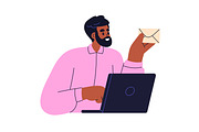 Business people work on laptops set, a Work Illustration by Good Studio (Thumbnail 4 of 7)
