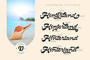 Hinterland | Reverse Contrast Script, a Script Font by Debut Studio (Thumbnail 4 of 13)