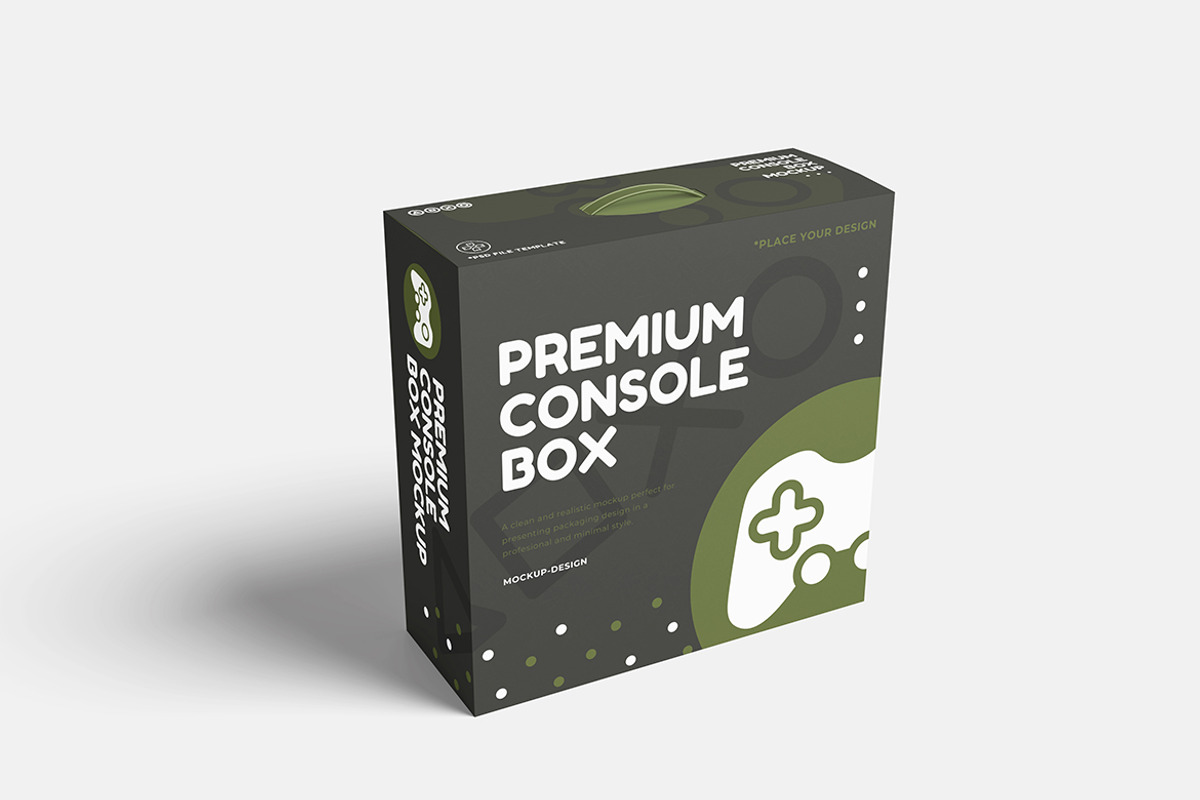 Console Box Mockup, a Product Mockup by bimockup (Photo 2 of 6)