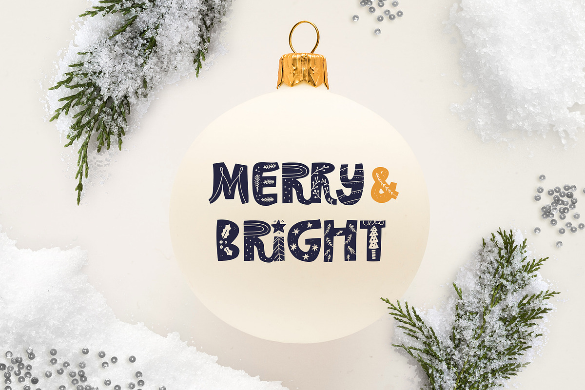 Nordic Christmas - scandinavian font preview 8