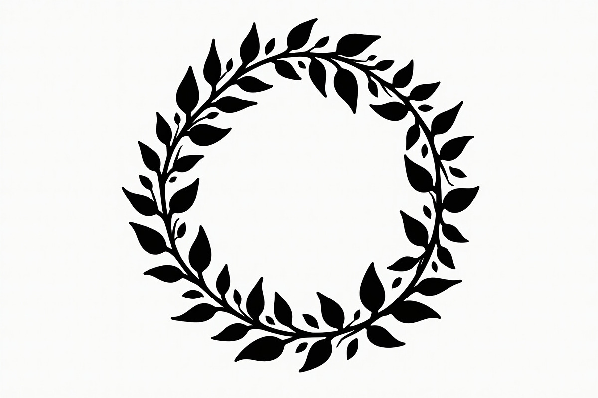 Minimalist Floral Wreath Designs, an Illustration by hafijul (Photo 7 of 9)
