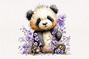 Whimsical Spring Panda Clipart, an Illustration by CreationArt (Thumbnail 12 of 13)
