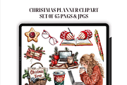 Christmas Planner Clipart, an Illustration by CraftCrateShop (Thumbnail 1 of 7)