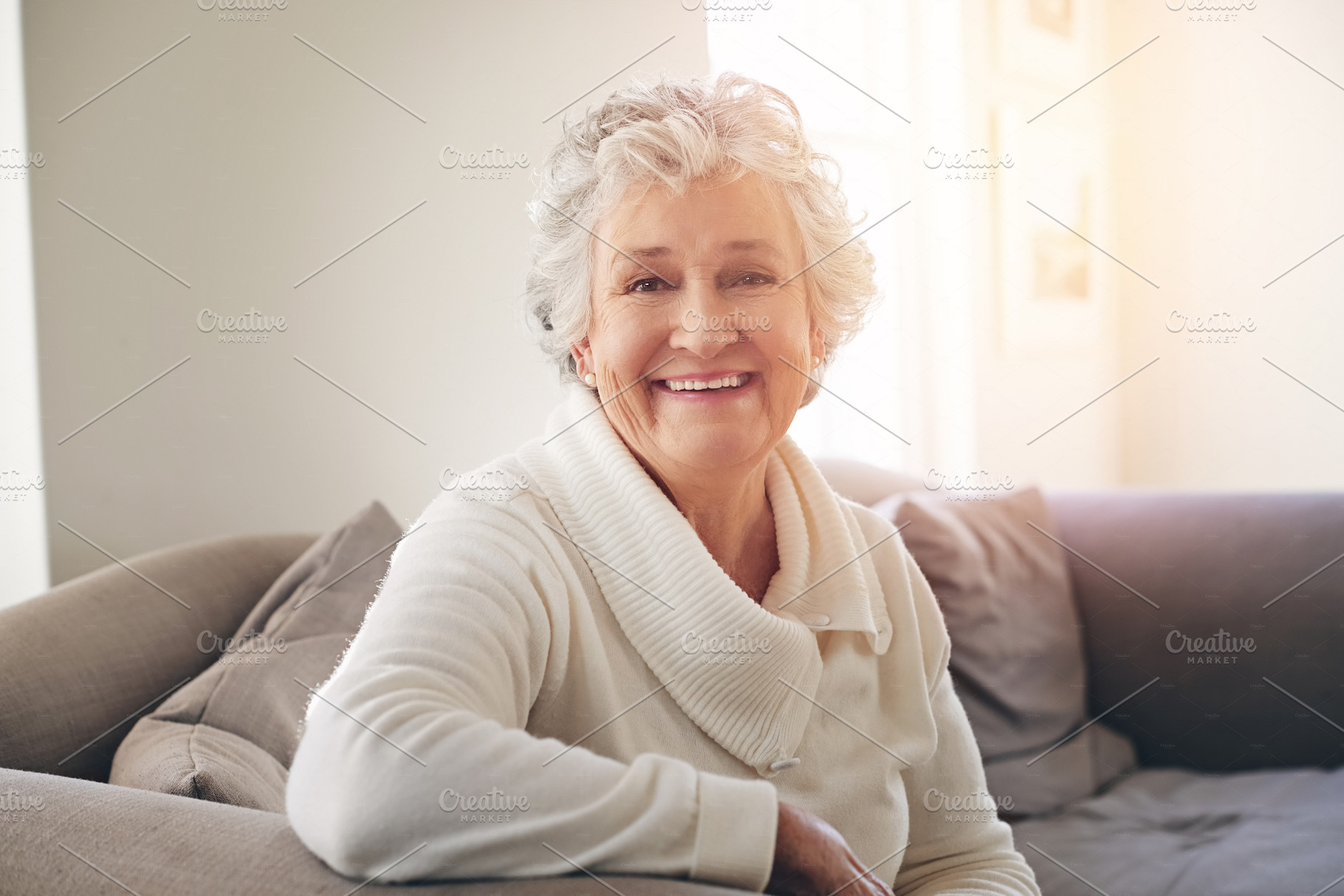 All smiles throughout her senior years, a Photo by Peopleimages.com