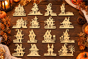 Halloween Haunted House SVG Template, an Object Graphic by DreamCafeArt (Thumbnail 3 of 6)