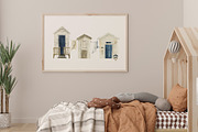 Watercolor Beach houses clipart., an Object Illustration by ArtMaslyana (Thumbnail 4 of 8)