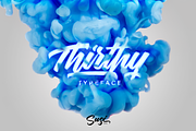 Thirthy, a Script Font by SusiType (Thumbnail 1 of 11)