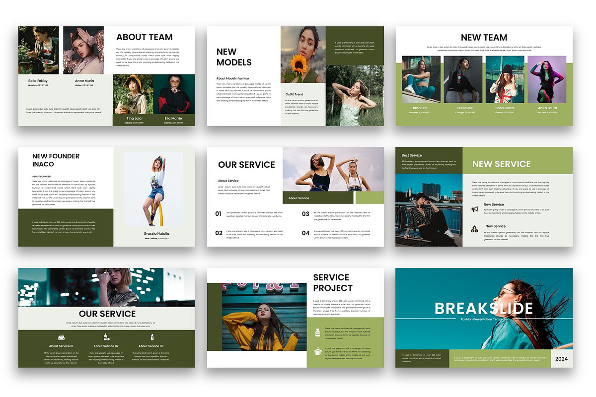 Inaco – Fashion  PowerPoint Template, a Presentation Template by kreatifreya (Photo 3 of 5)