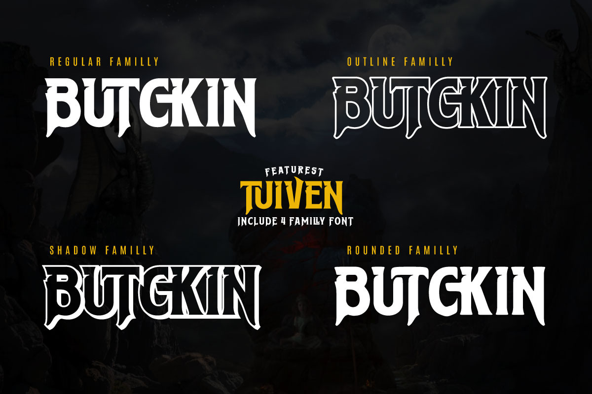 Tuiven - Movie Display Font, a Serif Font by twinstd (Photo 3 of 9)