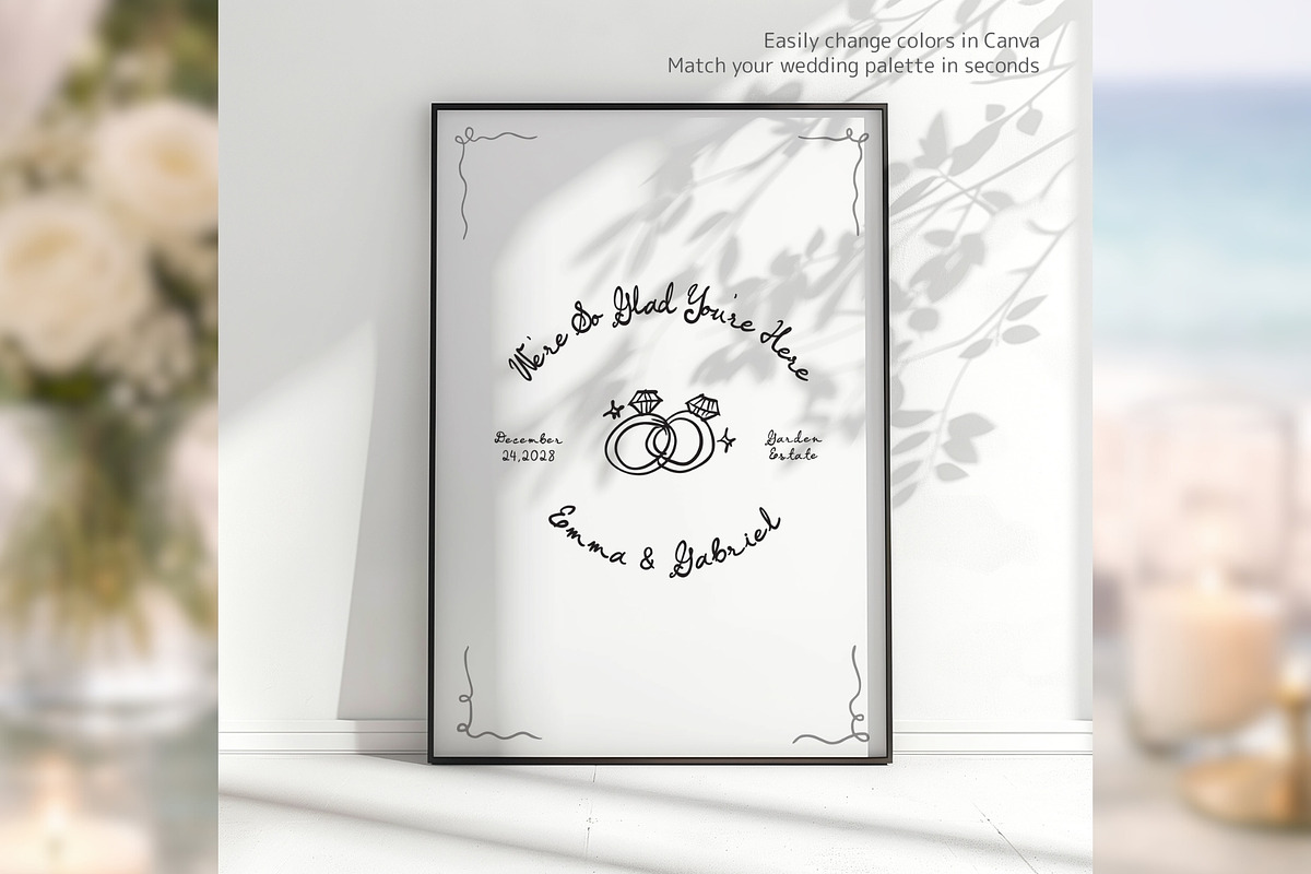Hand Drawn Welcome Sign bd001, a Poster Template by TyphoonStudio (Photo 5 of 9)