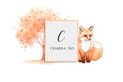 Peach Colored Autumn Clipart, an Illustration by Creative Art (Thumbnail 5 of 10)