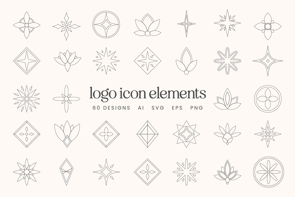Vector Logo Icons, an Object Graphic by Emma Webb Studio (Photo 1 of 6)