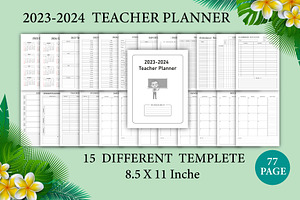 Editable 2023-2024 Teacher Planner