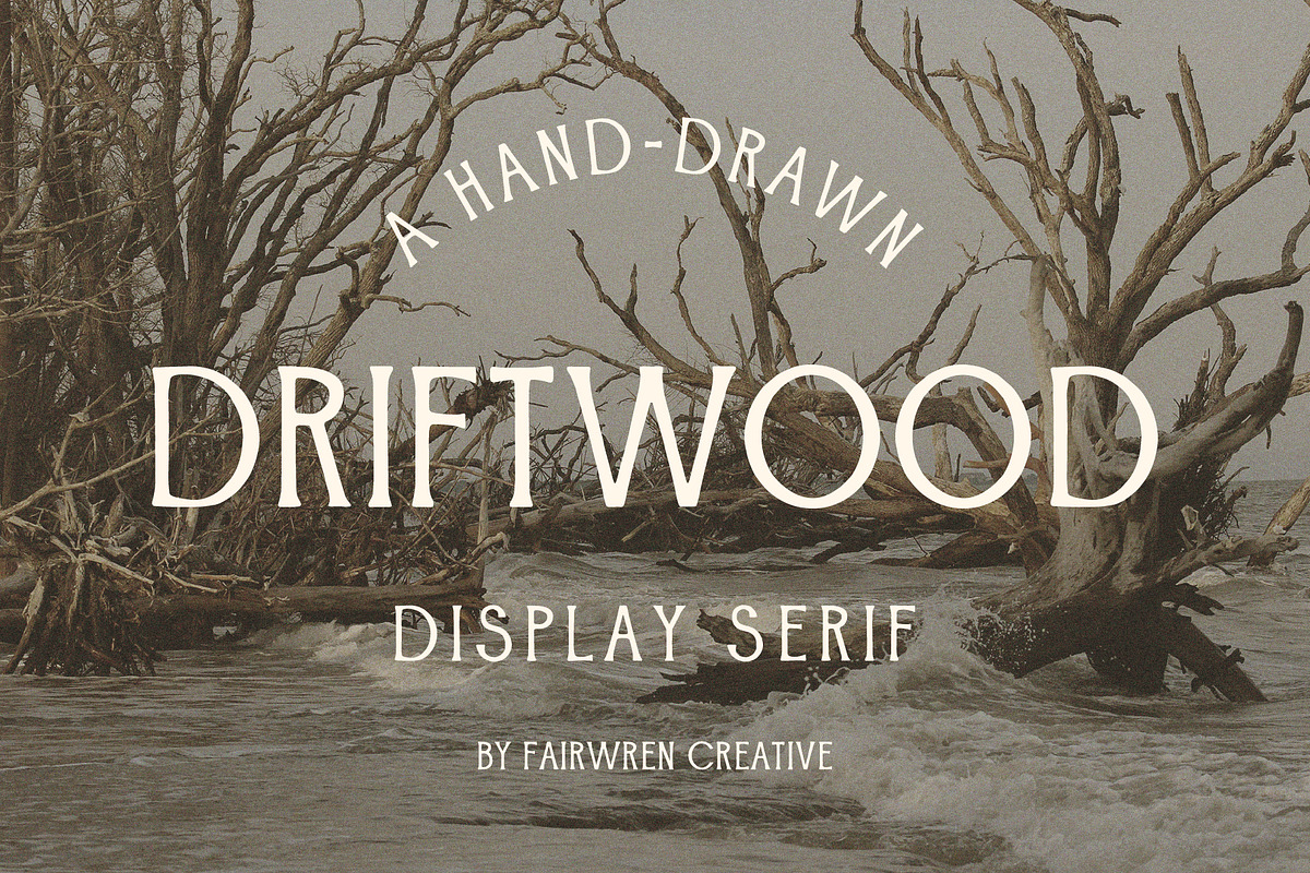 Driftwood, a Serif Font by Fairwren Creative (Photo 1 of 6)