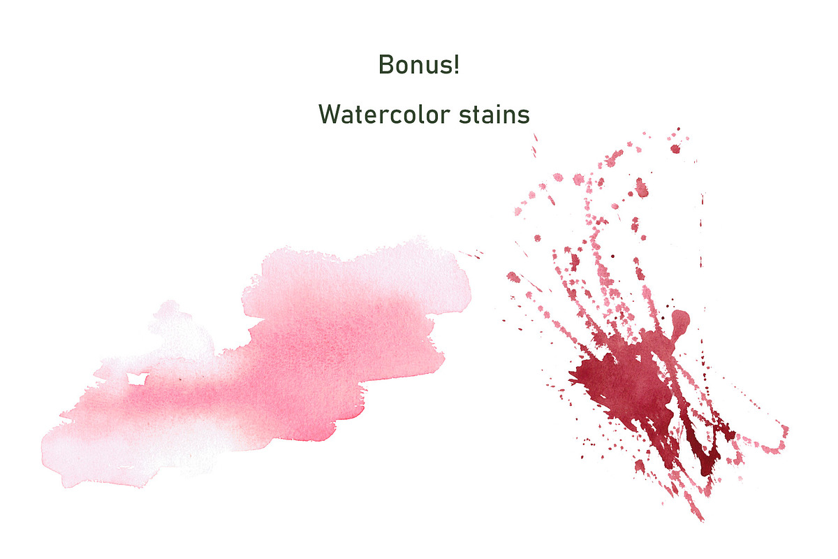 Wine and Grapes,watercolor clip art, a Food Illustration by SvetLana (Photo 16 of 16)