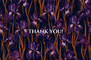 Velvet Irises. Luxury Floral Pattern, a Pattern Graphic by PaperJamLab (Thumbnail 11 of 11)