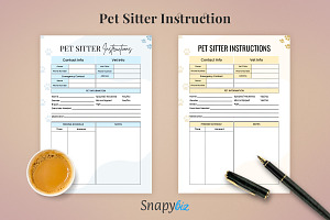 Editable Pet Sitter Instructions