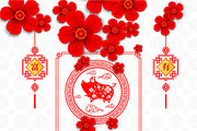 set of 2019 Chinese New Year card, a Card Template by Max vector (Thumbnail 7 of 16)