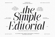 The Simple Editorial | 15 Style Font, a Serif Font by IM Studio (Thumbnail 1 of 12)