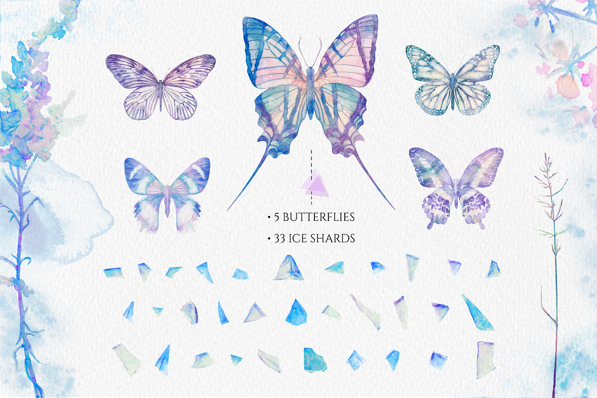 Watercolor floral design collection, a Decorative Illustration by white angel arts (Photo 5 of 16)