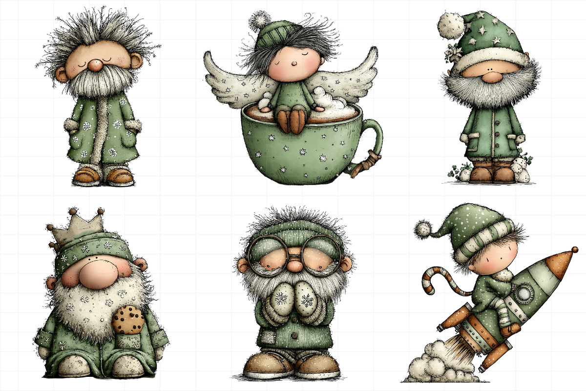 Santa Christmas Clipart, an Illustration by Daily.Designs (Photo 3 of 5)