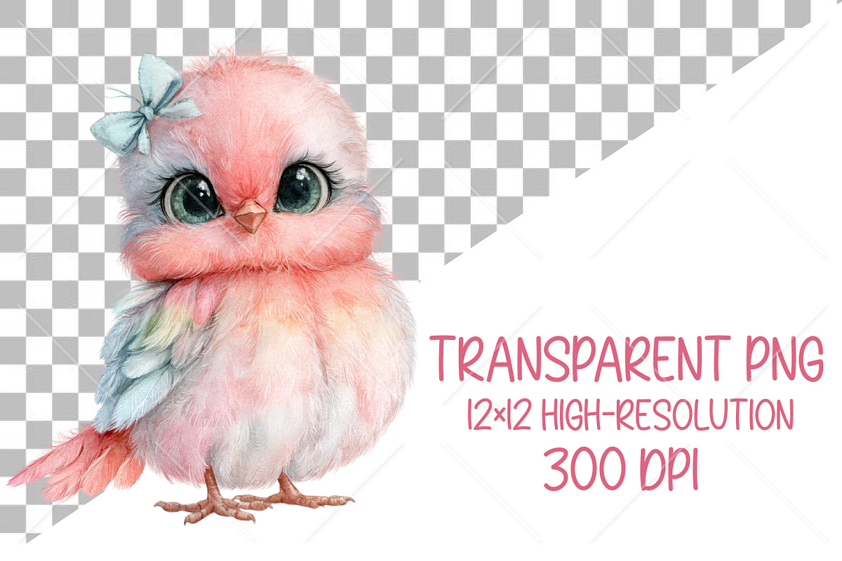 Cute Bird Sublimation PNG Clipart, a Seasonal Illustration by Canvas Craft (Photo 2 of 10)
