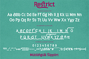 Restrict, a Sans Serif Font by twinstd (Thumbnail 10 of 11)