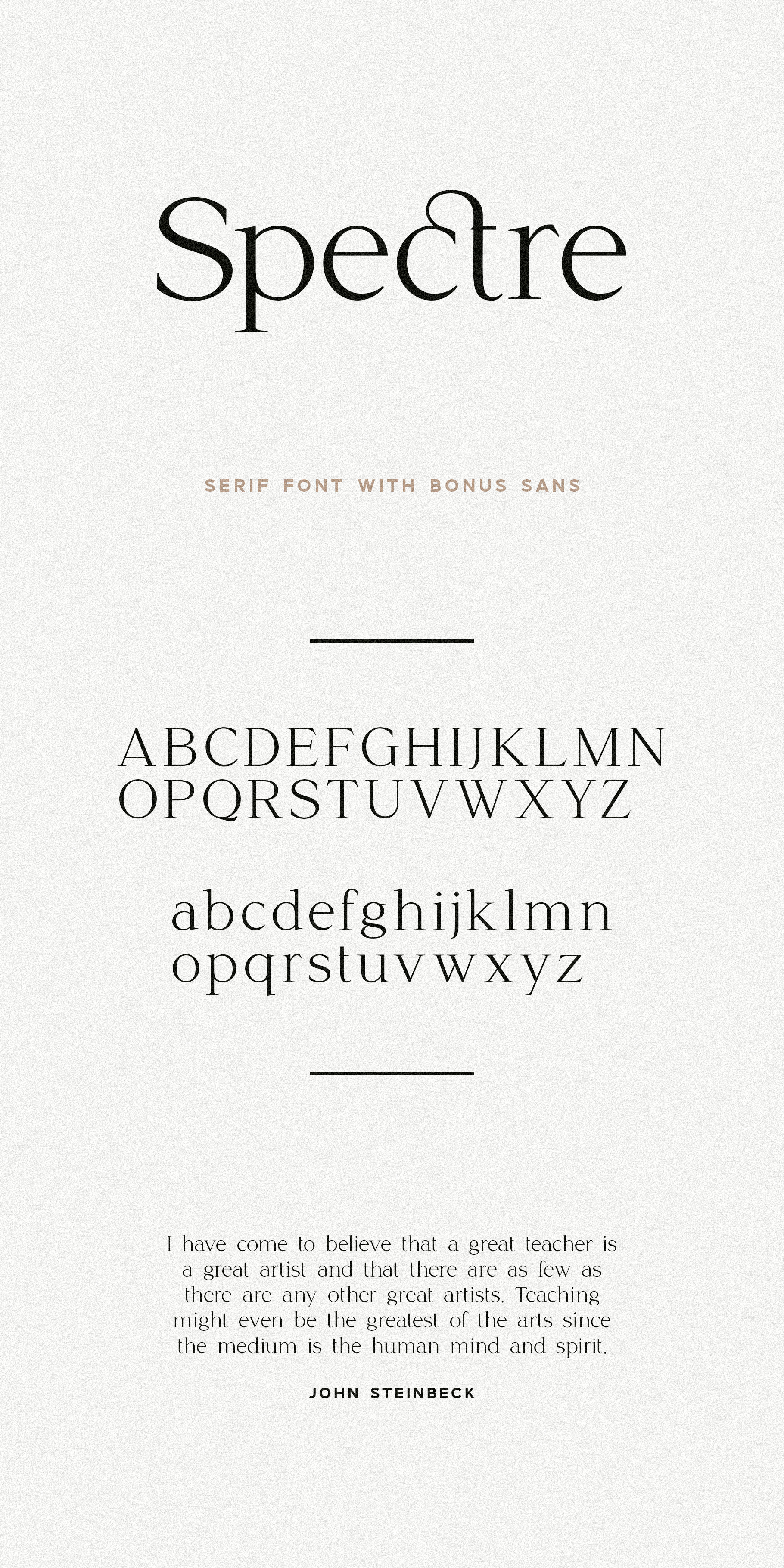 Spectre Font Duo Sans & Serif by Jen Wagner Co | Creative Market