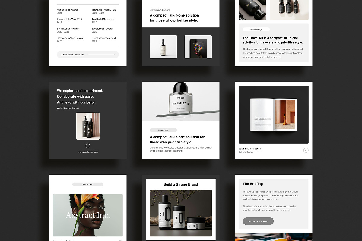 Studio Hall Social Media Kit, a Social Media Template by Ruben Stom (Photo 5 of 20)