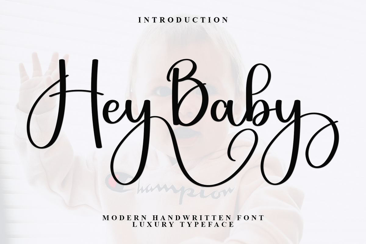 Hey Baby, a Handwritten Font by InermediaSTUDIO (Photo 1 of 7)