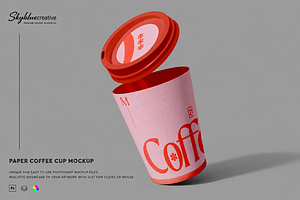 Paper Coffee Cup Mockup