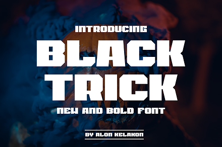 Black Trick, a Sans Serif Font by alon kelakon
