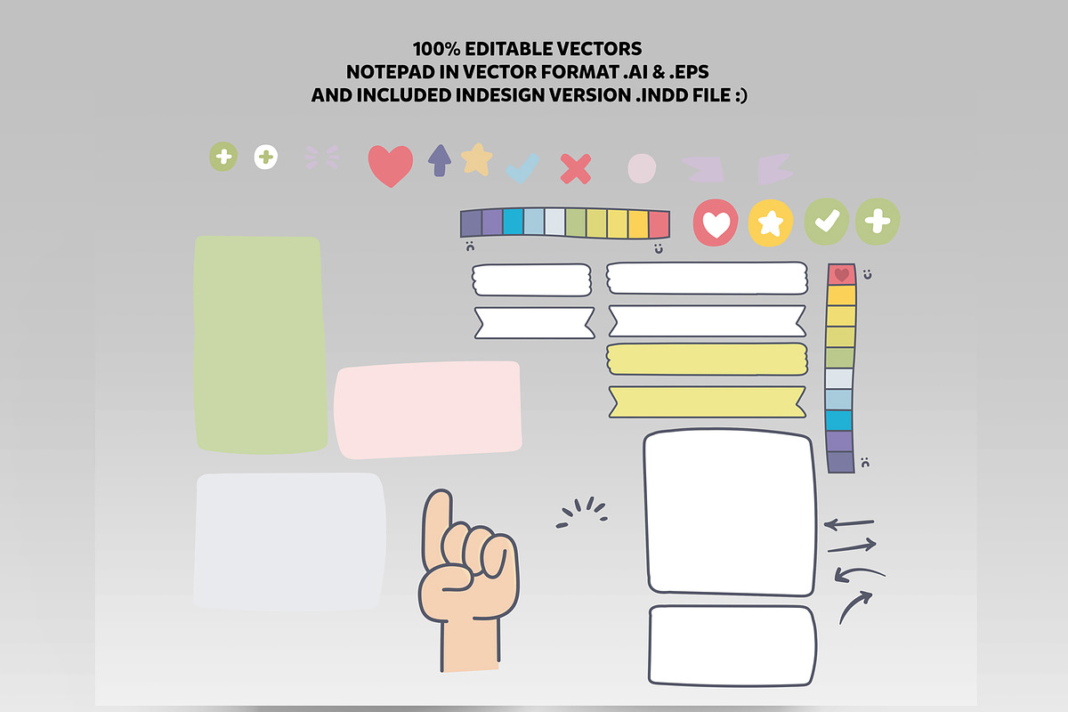 Cool Notepad for Daily Feelings, a Stationery Template by DeLaGranSiete (Photo 6 of 8)