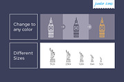 Monument Line Icons V2, a Solid Icon by Jumbo Icons (Thumbnail 3 of 5)