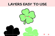 Cute Baby Clover SVG Bundle, an Illustration by TheHitShop (Thumbnail 8 of 10)