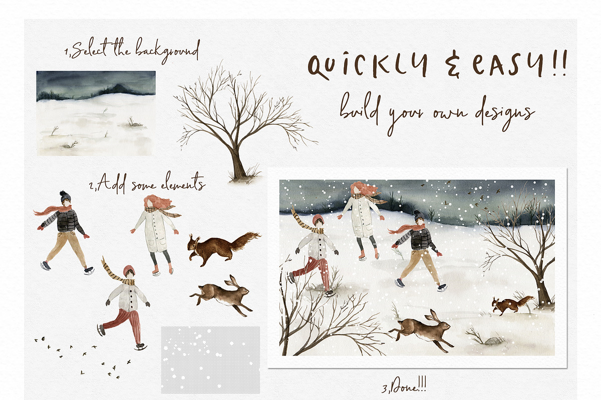 Fantastic Holiday-Winter collection, an Animal Illustration by Graphic Box (Photo 2 of 13)
