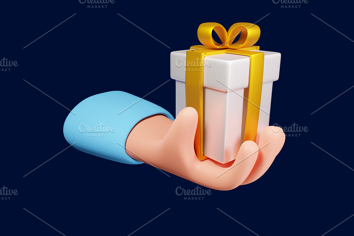 Hand gesture 3d illustration, a 3D by Kurniawan98 (Photo 7 of 7)
